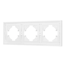 Изображение Рамка пластиковая FRM-TENDO-PL-3-WH (Arlight, Белый матовый)